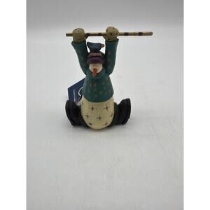 1998 Williraye Studio Christmas Holiday  Snowman with Cane  WW2274